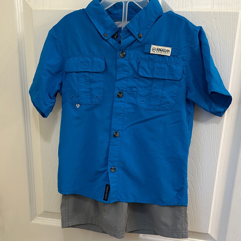 Him boys XS and Magellan size 5/6 Fishing set.